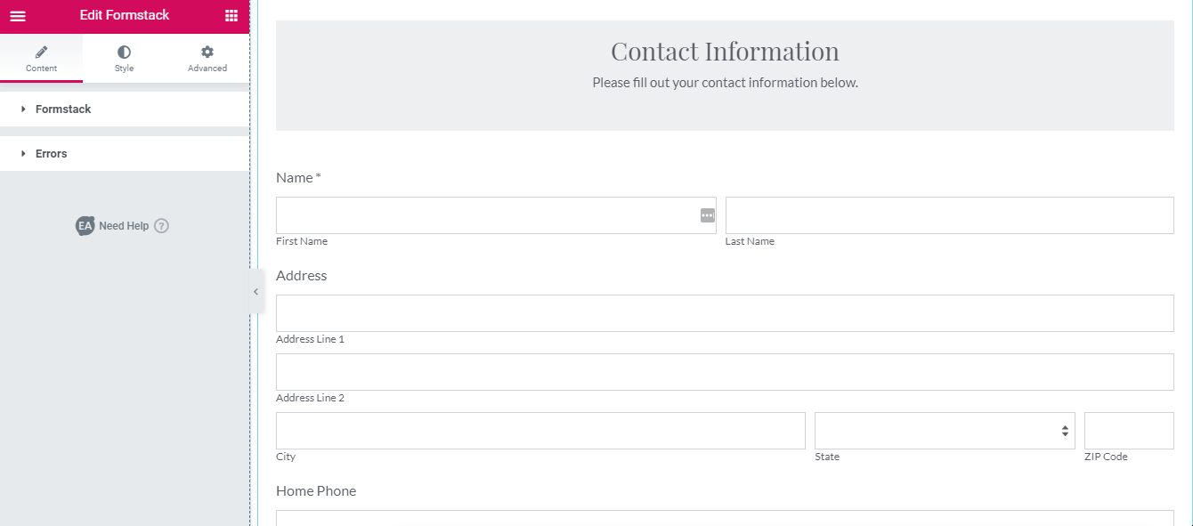 How to Use FormStack With Elementor To Create Contact Forms WPDeveloper